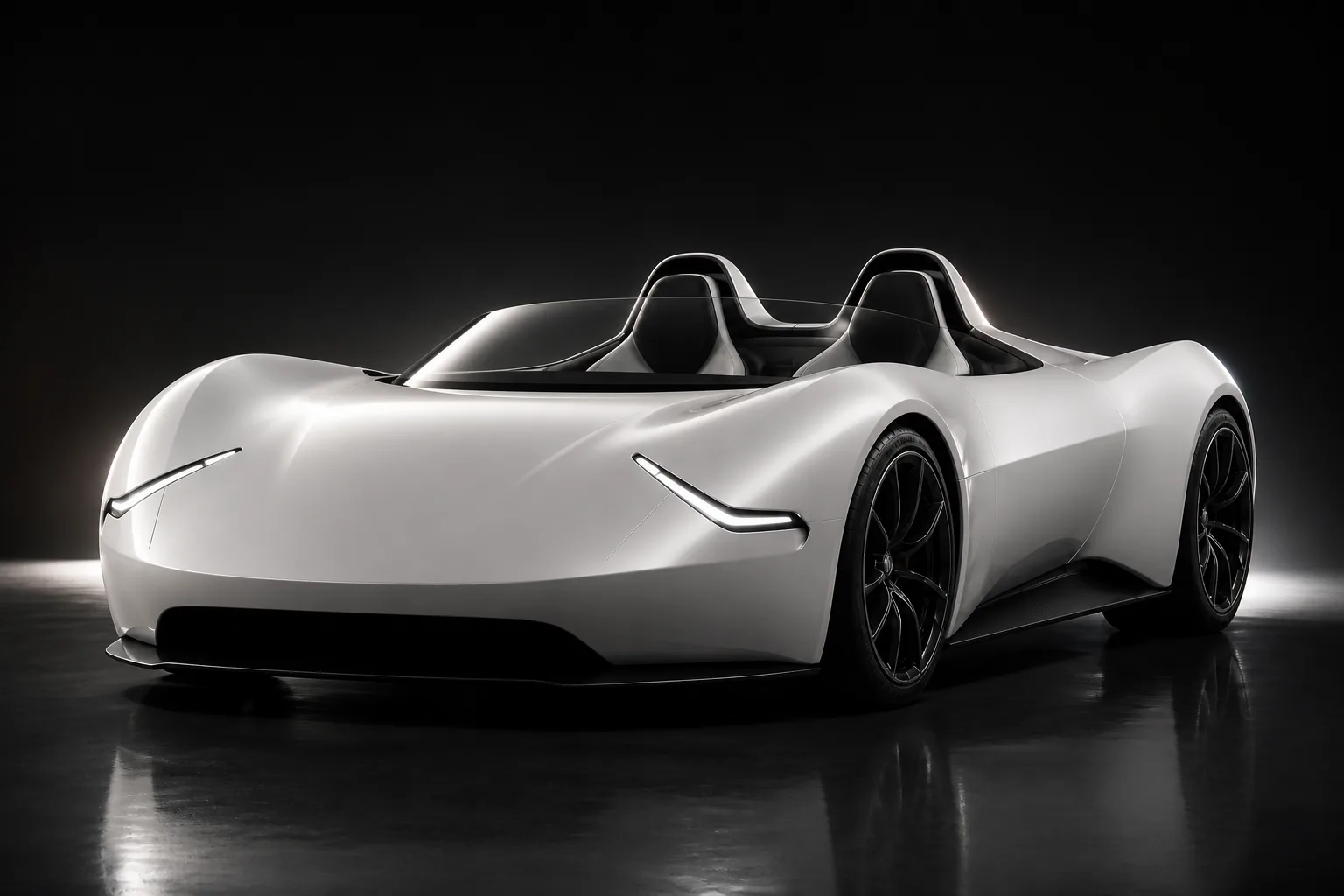 Apex Roadster in a dark cinematic studio